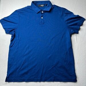 MURANO Liquid Luxury Slim Fit Men's Royal Blue Polo Shirt XL